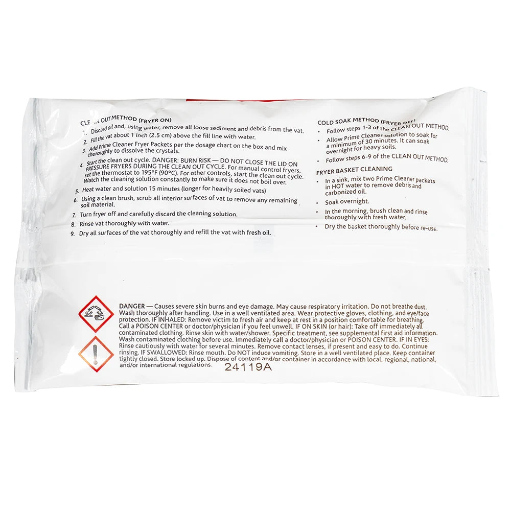 Henny Penny 12400 Prime Cleaner Fryer Packets - 24 pack